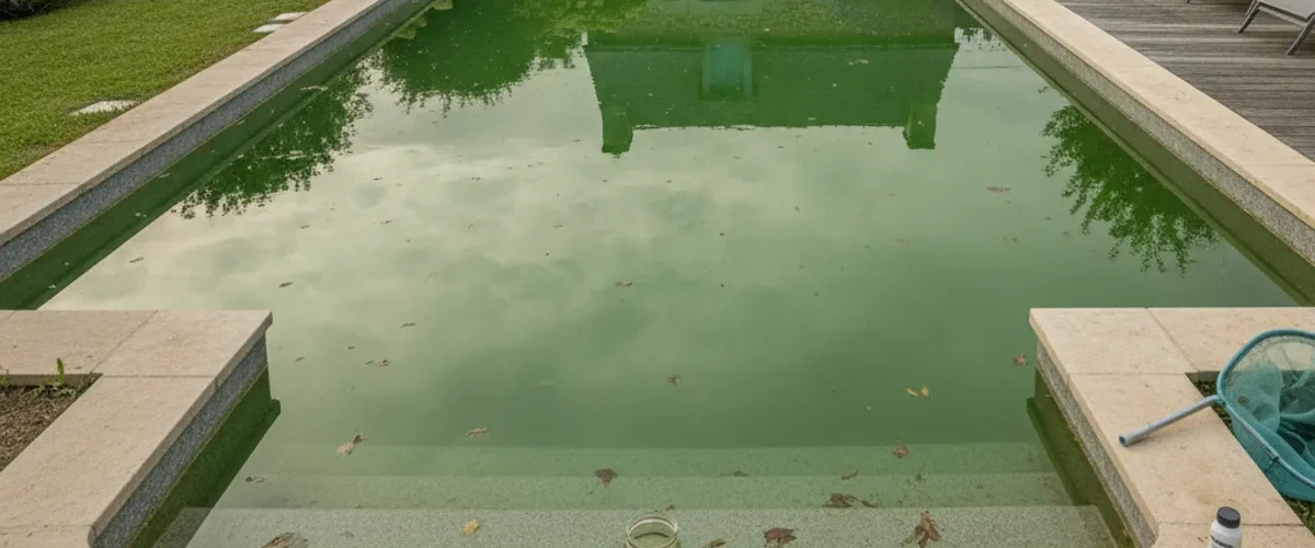 eau piscine devient elle verte nuit
