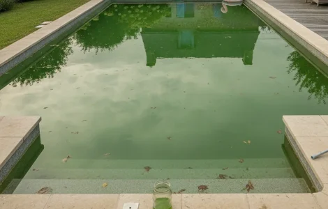 eau piscine devient elle verte nuit