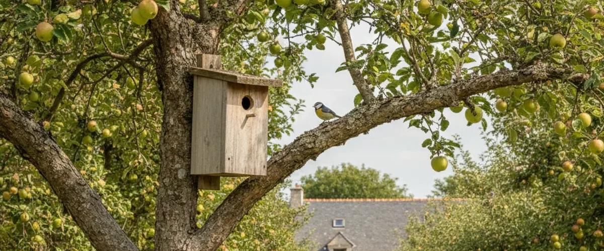 installer nichoir arbre fruitier
