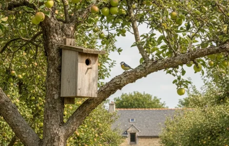 installer nichoir arbre fruitier